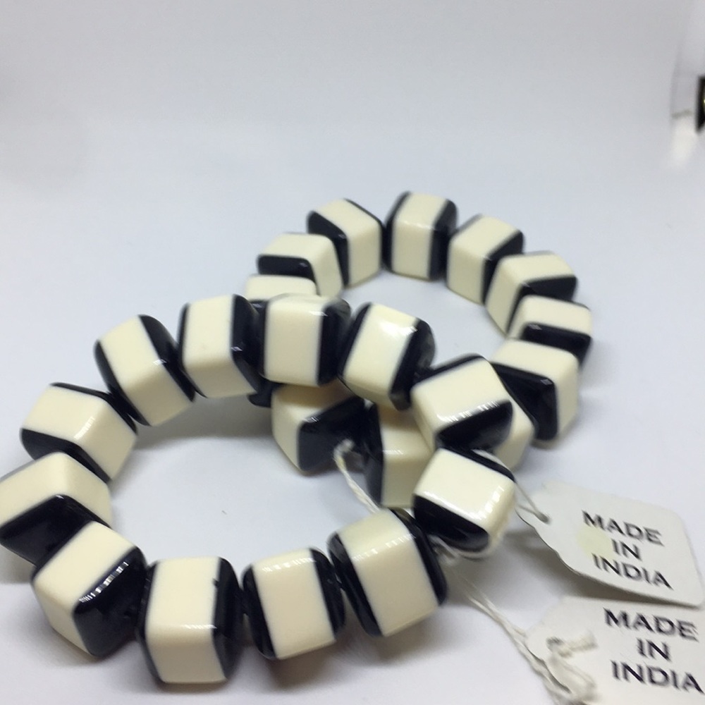Black & white trendy bracelets